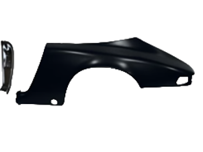 后 1/4 面板，带独立门柱 Targa。保时捷 911 1969 年 8 月 - 1973 年 7 月 - 91150306140, 91150306140GRV, 91150306243, 91150306243GRV - 1680400470, 1680400480